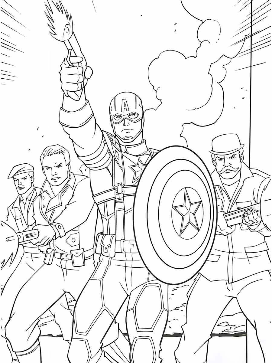 desenhos do capitao america para colorir 73