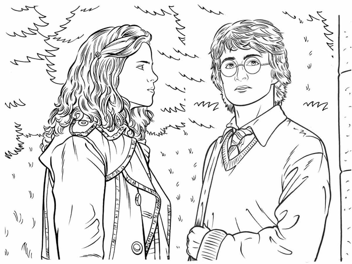 desenhos do harry potter para pintar colorir