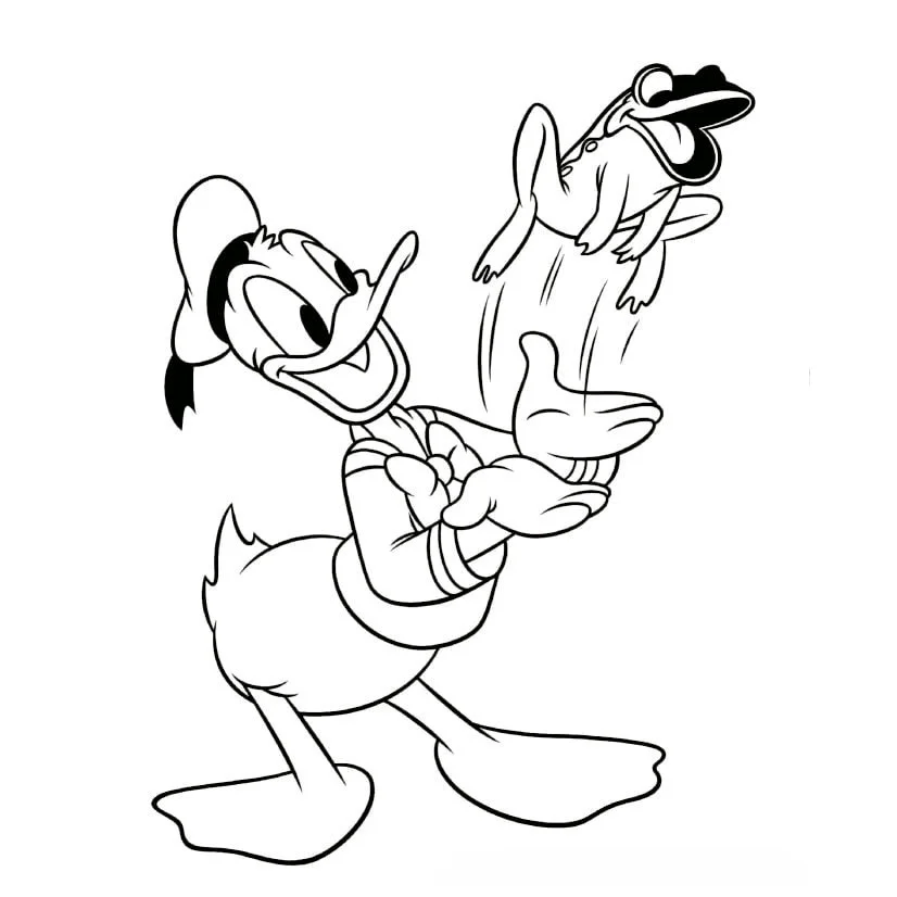 desenhos do pato donald para colorir 3