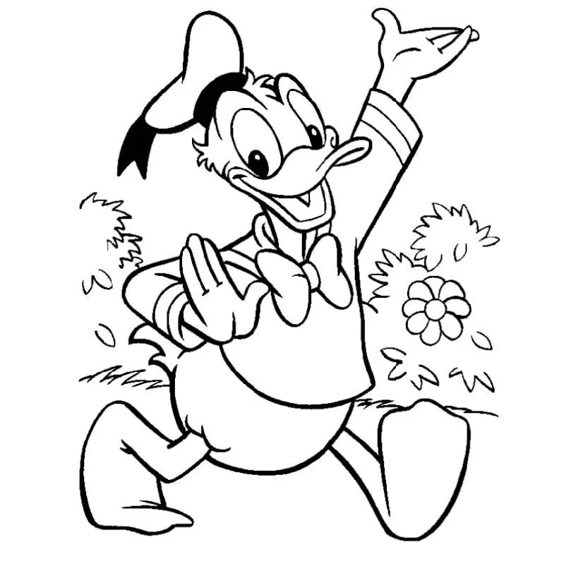 desenhos do pato donald para colorir 9