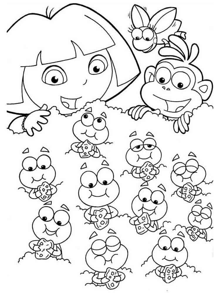 desenhos dora aventureira para colorir 95