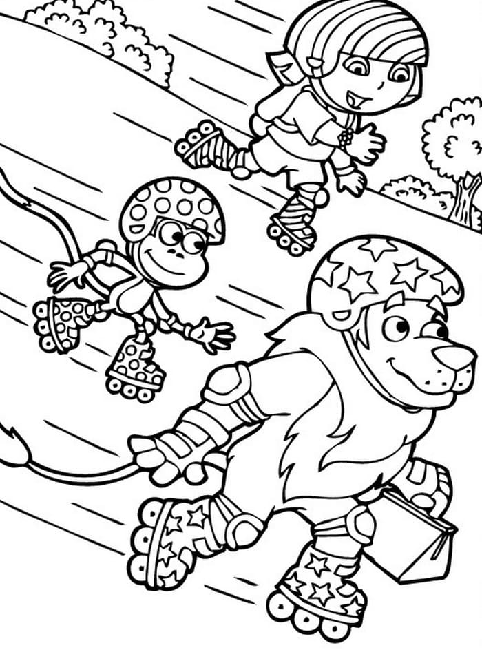 desenhos dora aventureira para colorir 97