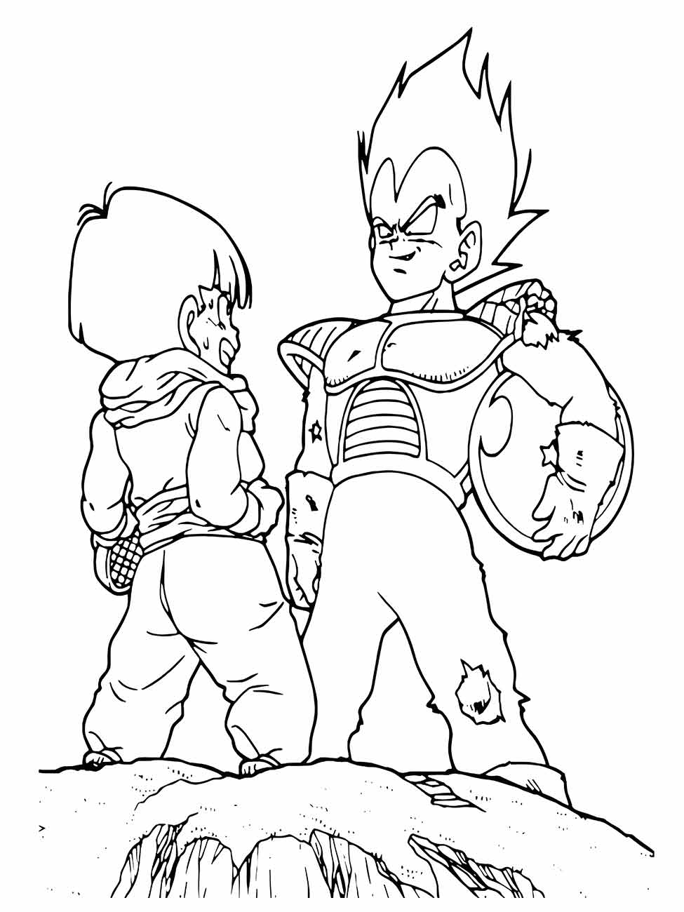 desenhos dragon ball z para colorir 34