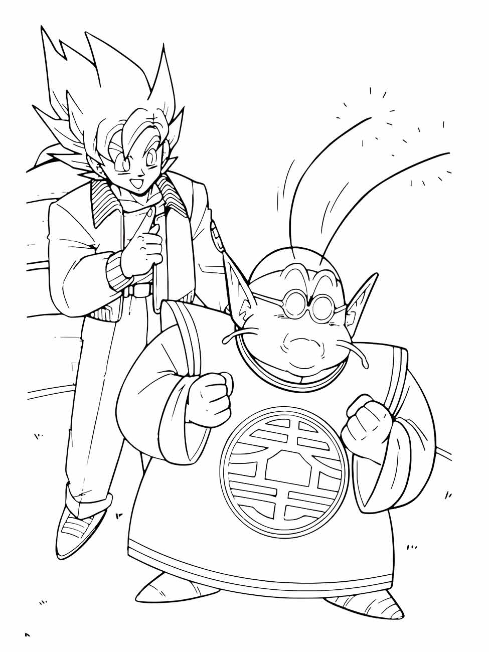 desenhos dragon ball z para colorir 35