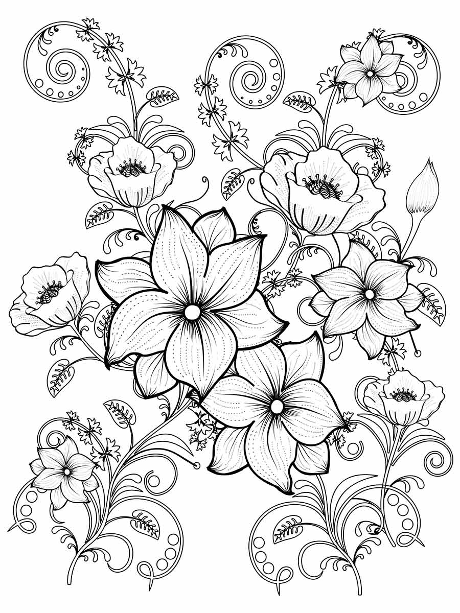 desenhos flores para colorir 29