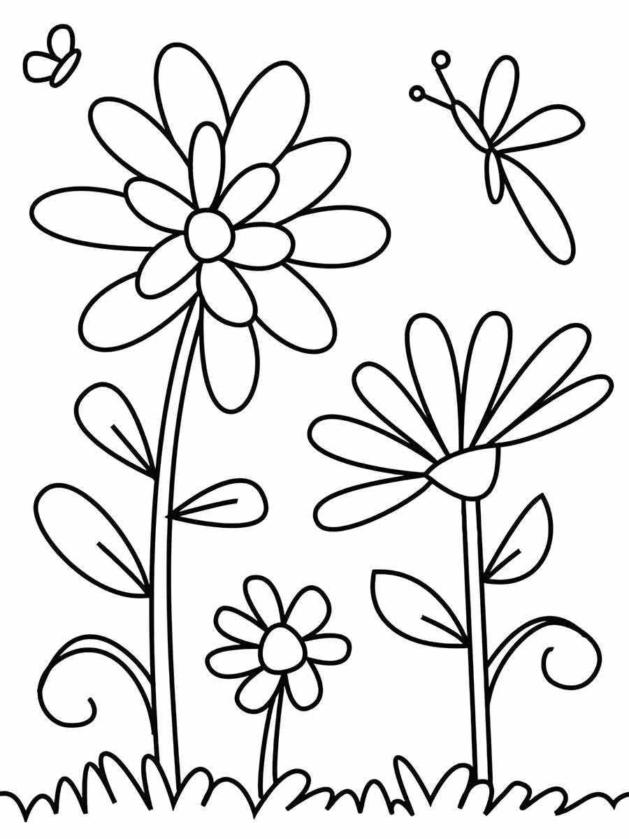 desenhos flores para colorir 30