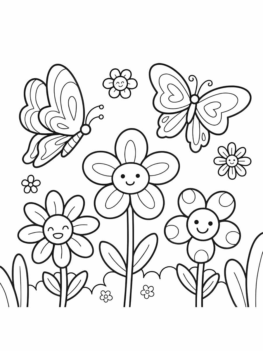 desenhos flores para colorir 31