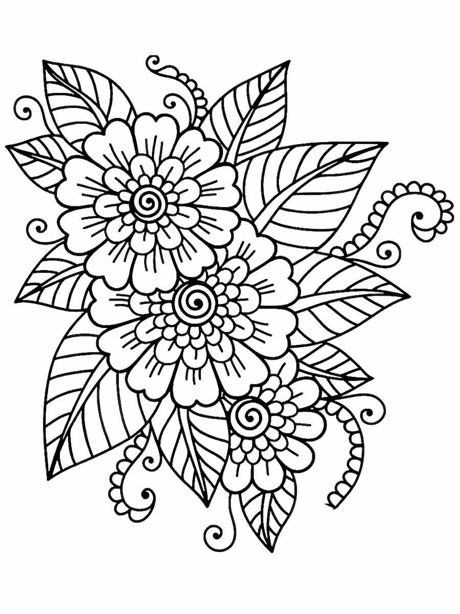 desenhos flores para colorir 34