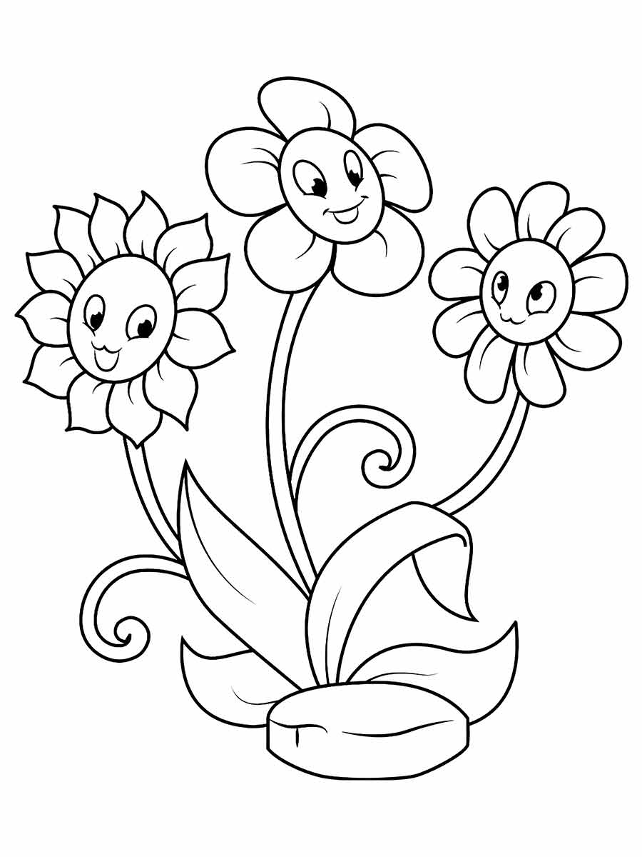 desenhos flores para colorir 45