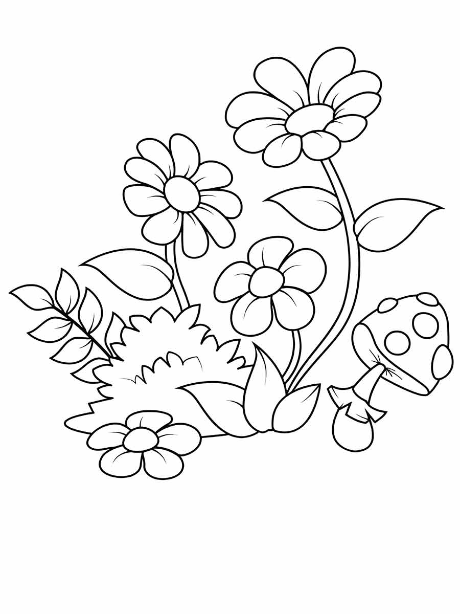 desenhos flores para colorir 48