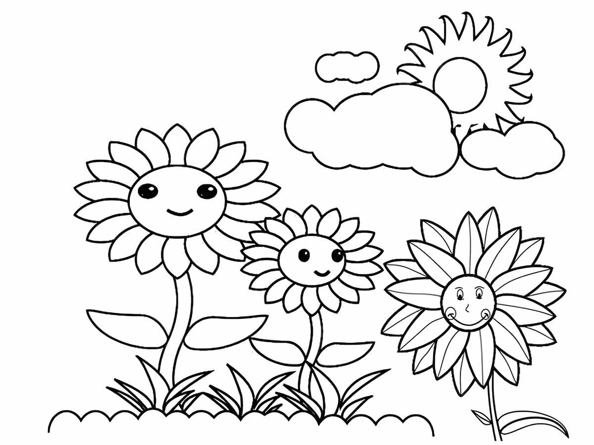 desenhos flores para colorir 52