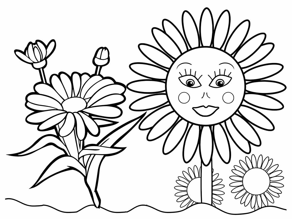 desenhos flores para colorir 53