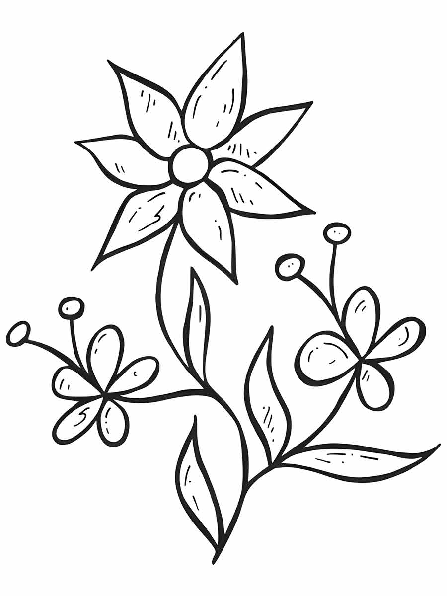 desenhos flores para colorir 54