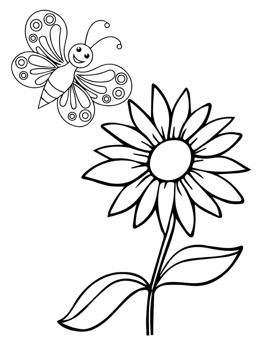 desenhos flores para colorir 56