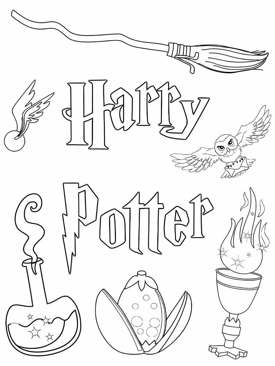 desenhos harry potter para colorir 97