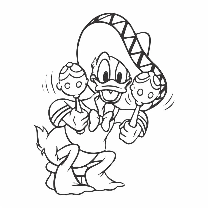 desenhos para colorir pato donald 7