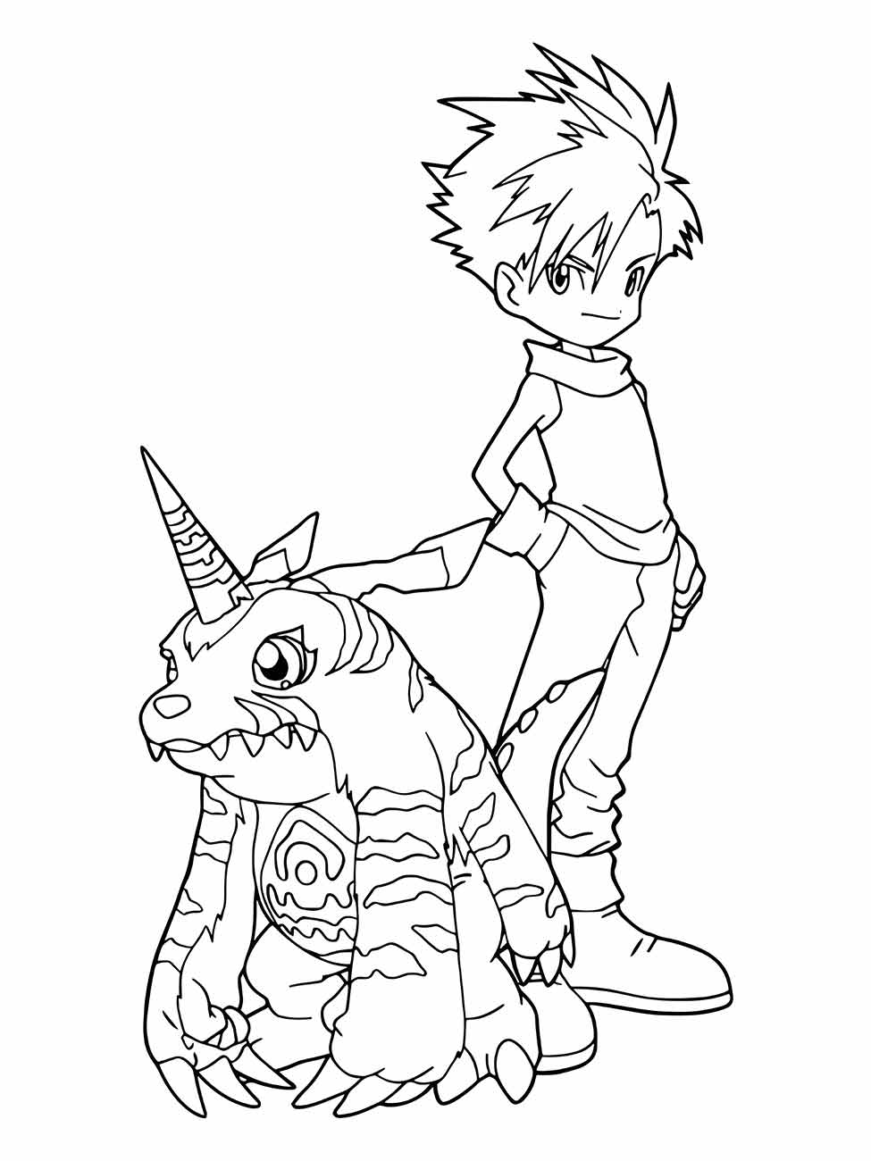 digimon para colorir 10