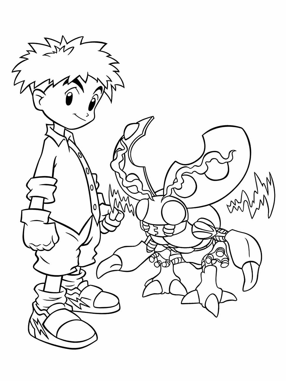 digimon para colorir 11