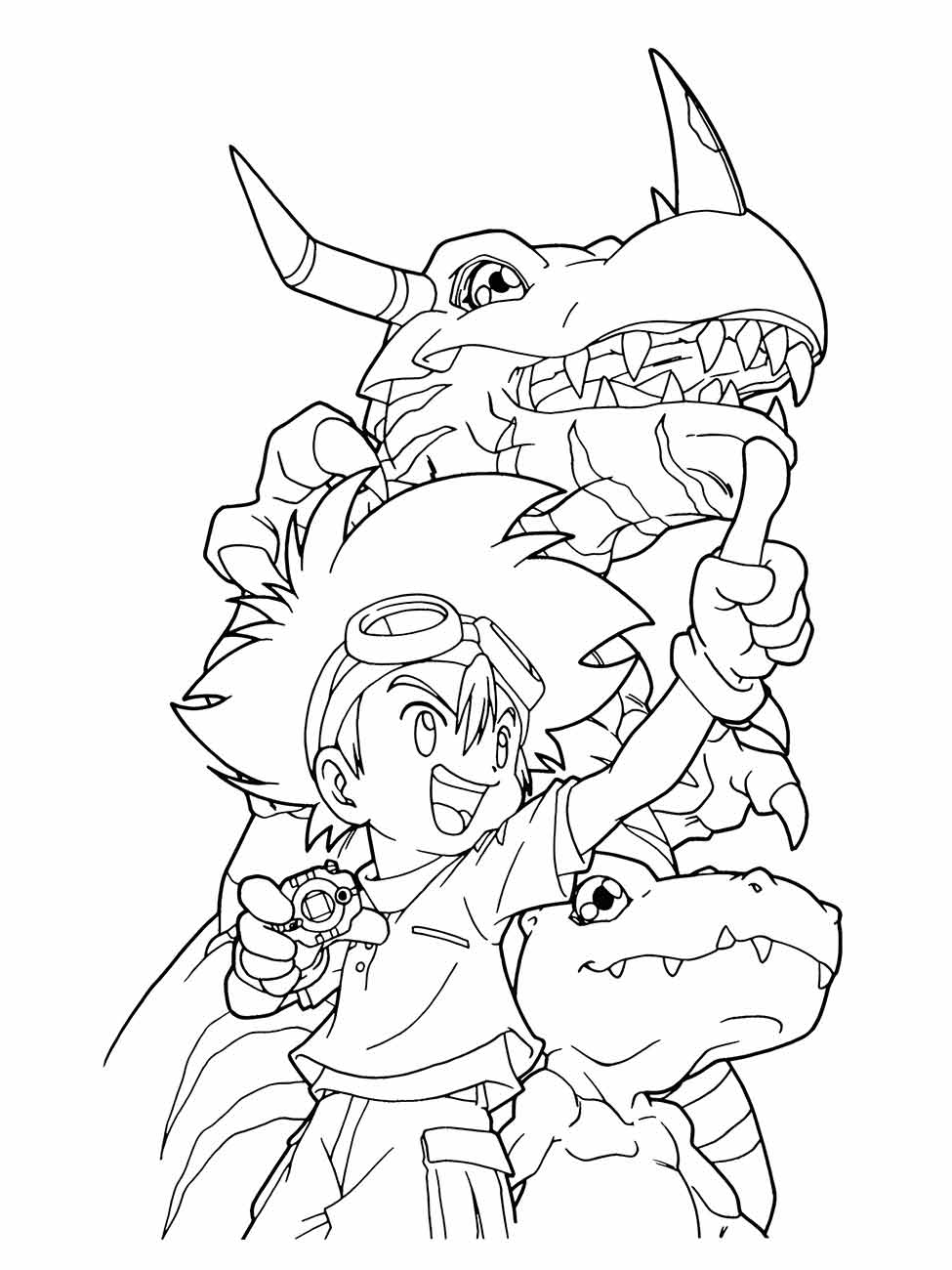 digimon para colorir 19