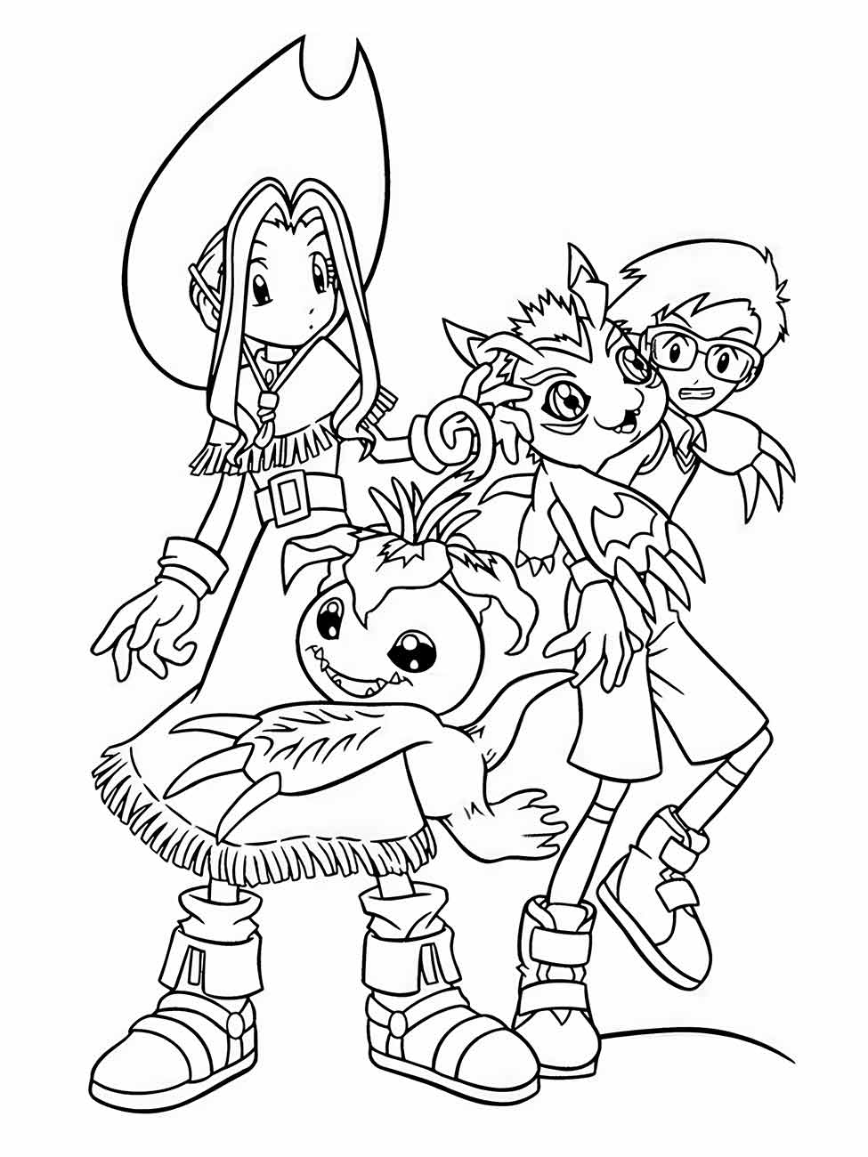 digimon para colorir 24