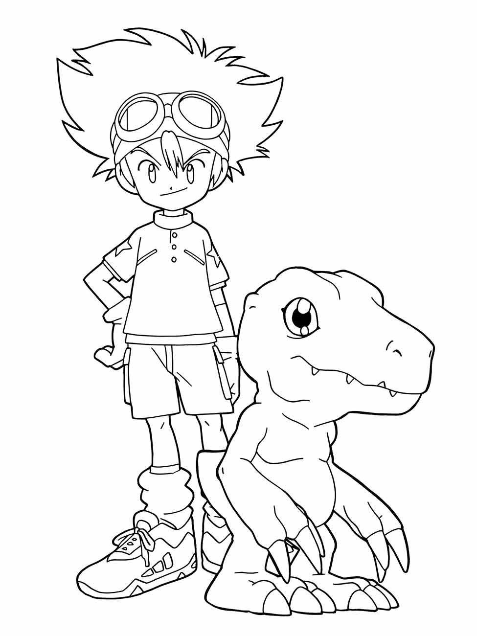 digimon para colorir