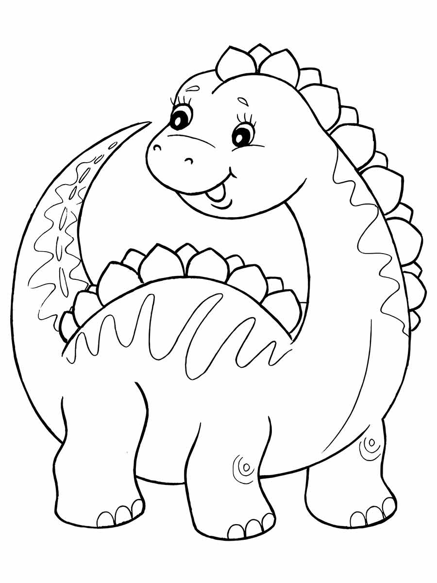 dinosauro desenho infantil para colorir