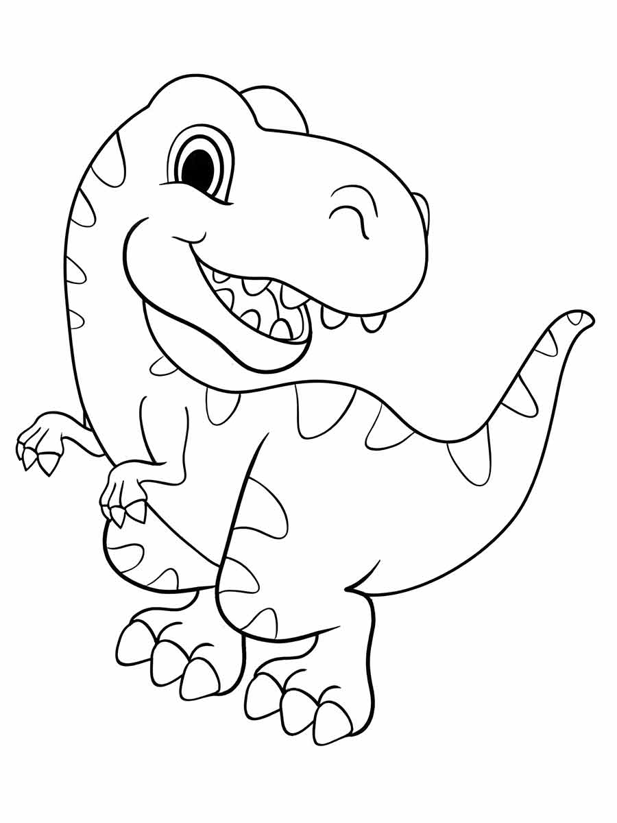 dinossauro para colorir 8