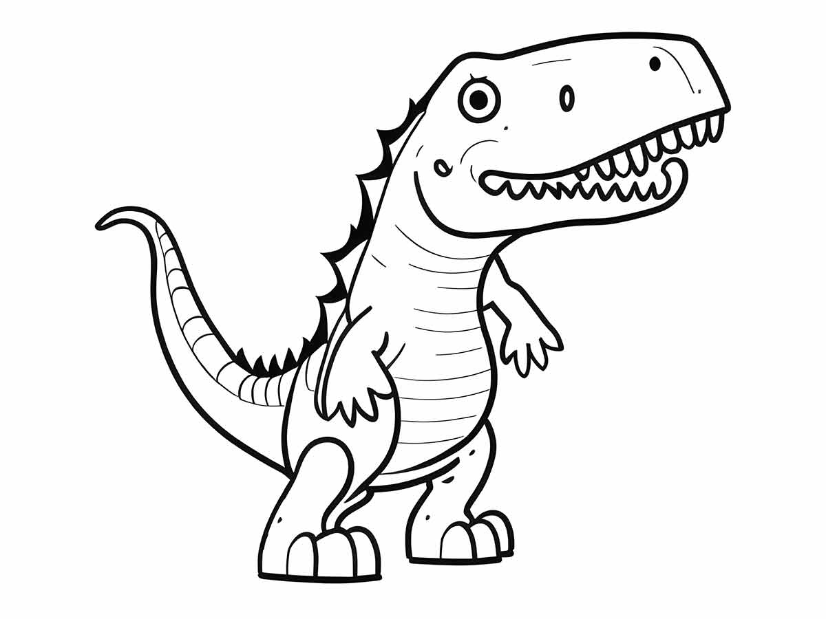 dinossauro rex para colorir 28