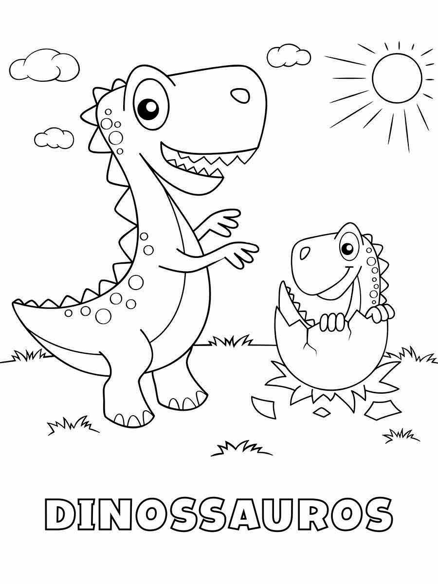 dinossauros para colorir 44