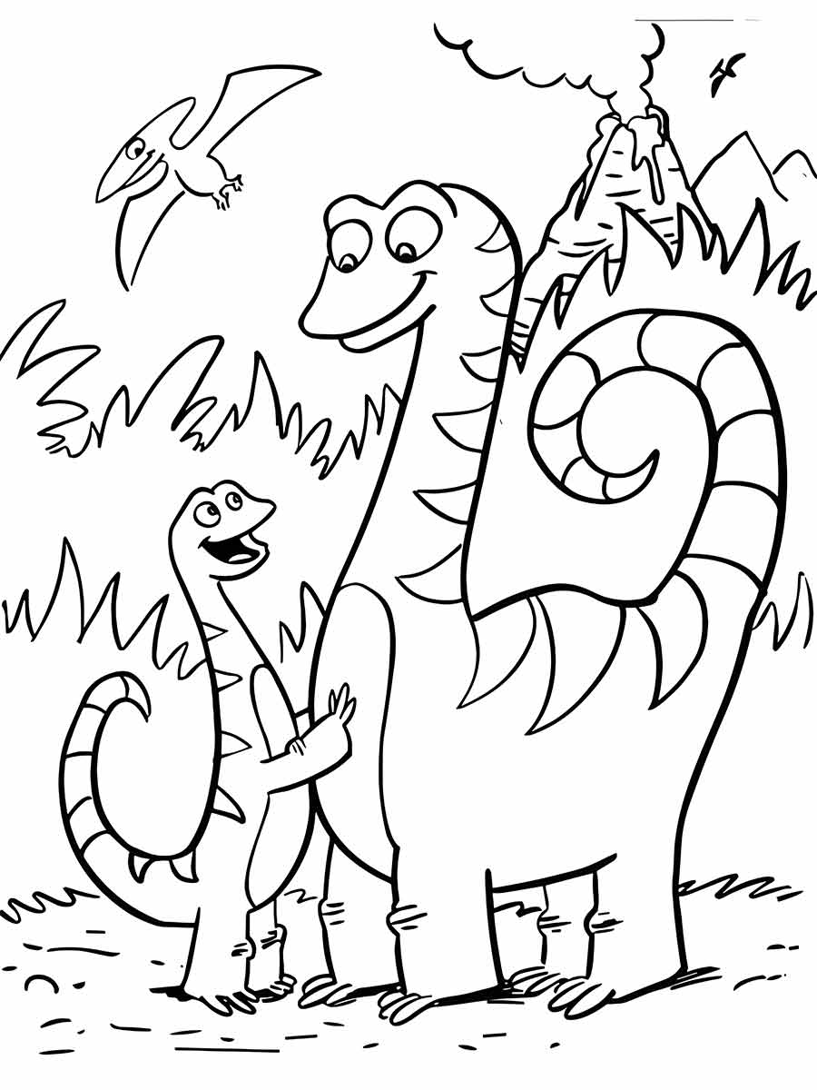 dinossauros para colorir 46