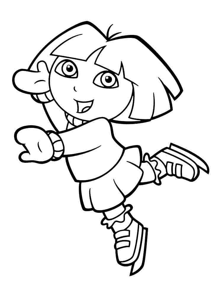 dora aventureira para colorir 1