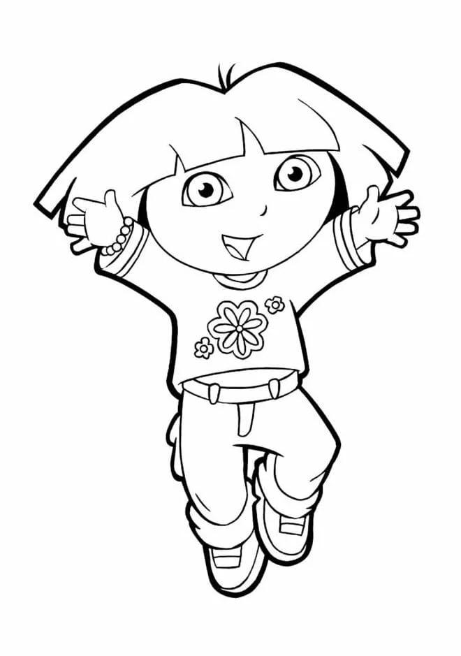 dora aventureira para colorir 10