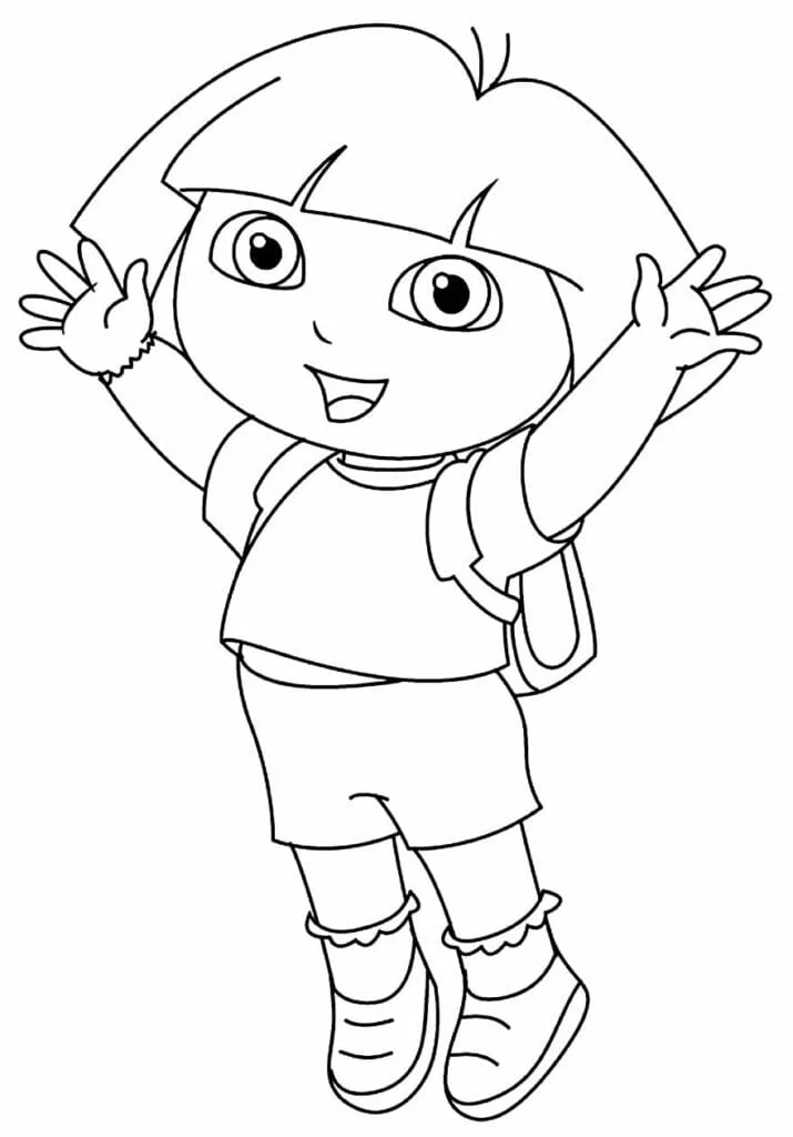 dora aventureira para colorir 12