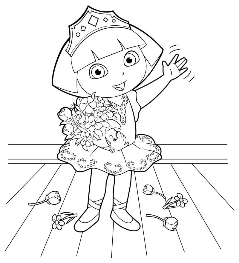 dora aventureira para colorir 13