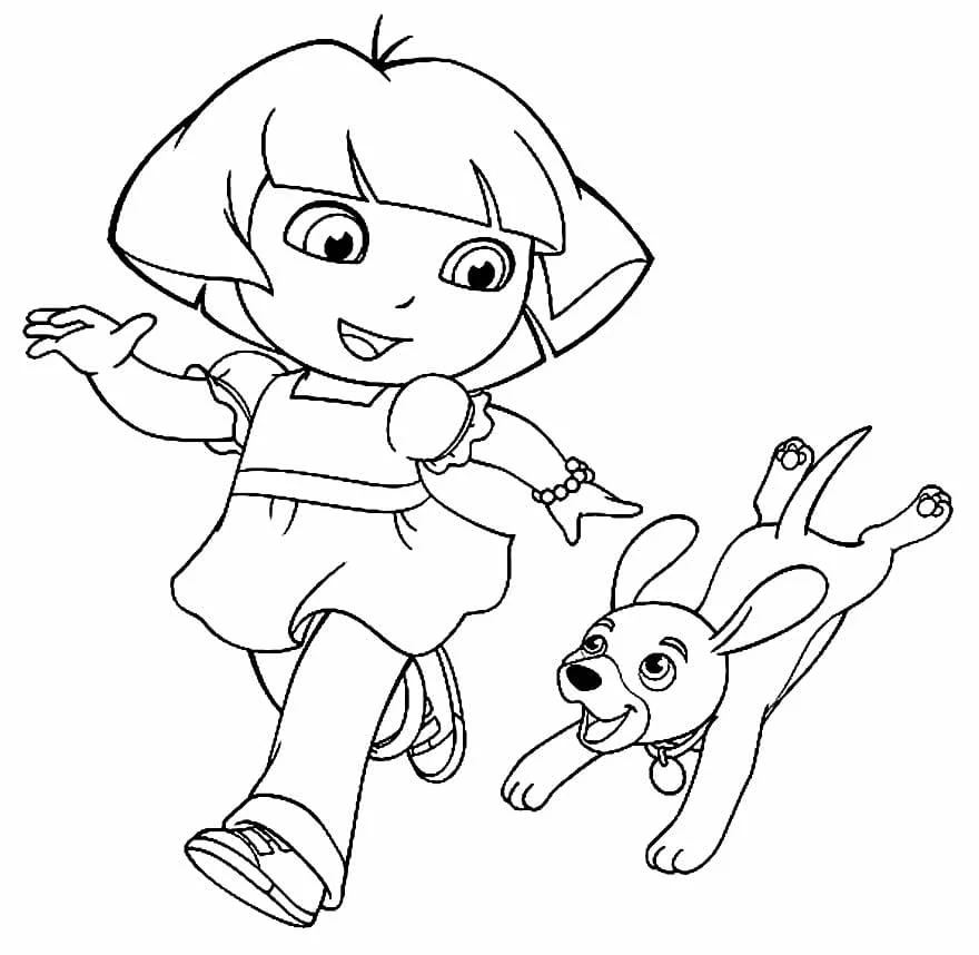 dora aventureira para colorir 21