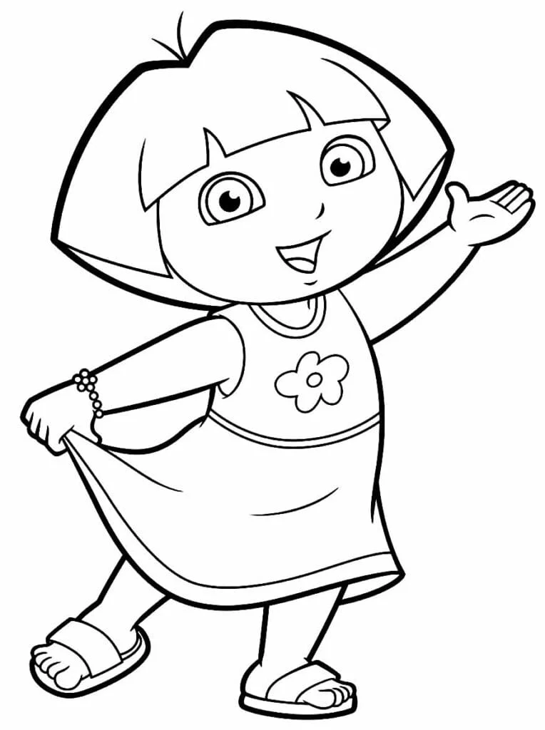 dora aventureira para colorir 25