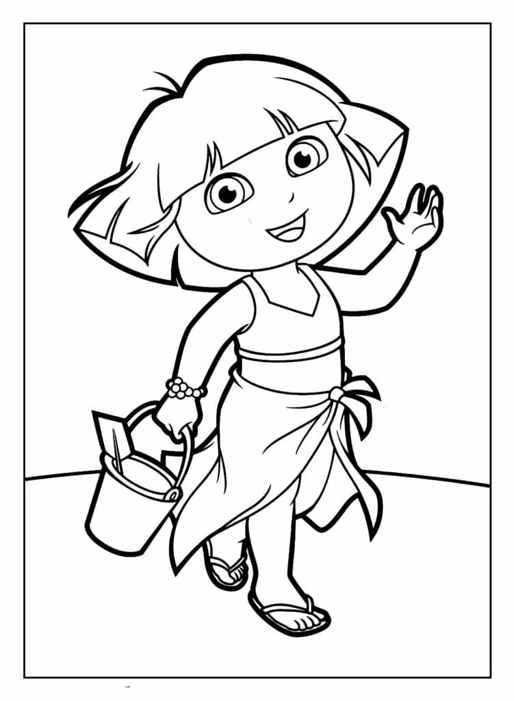 dora aventureira para colorir 26