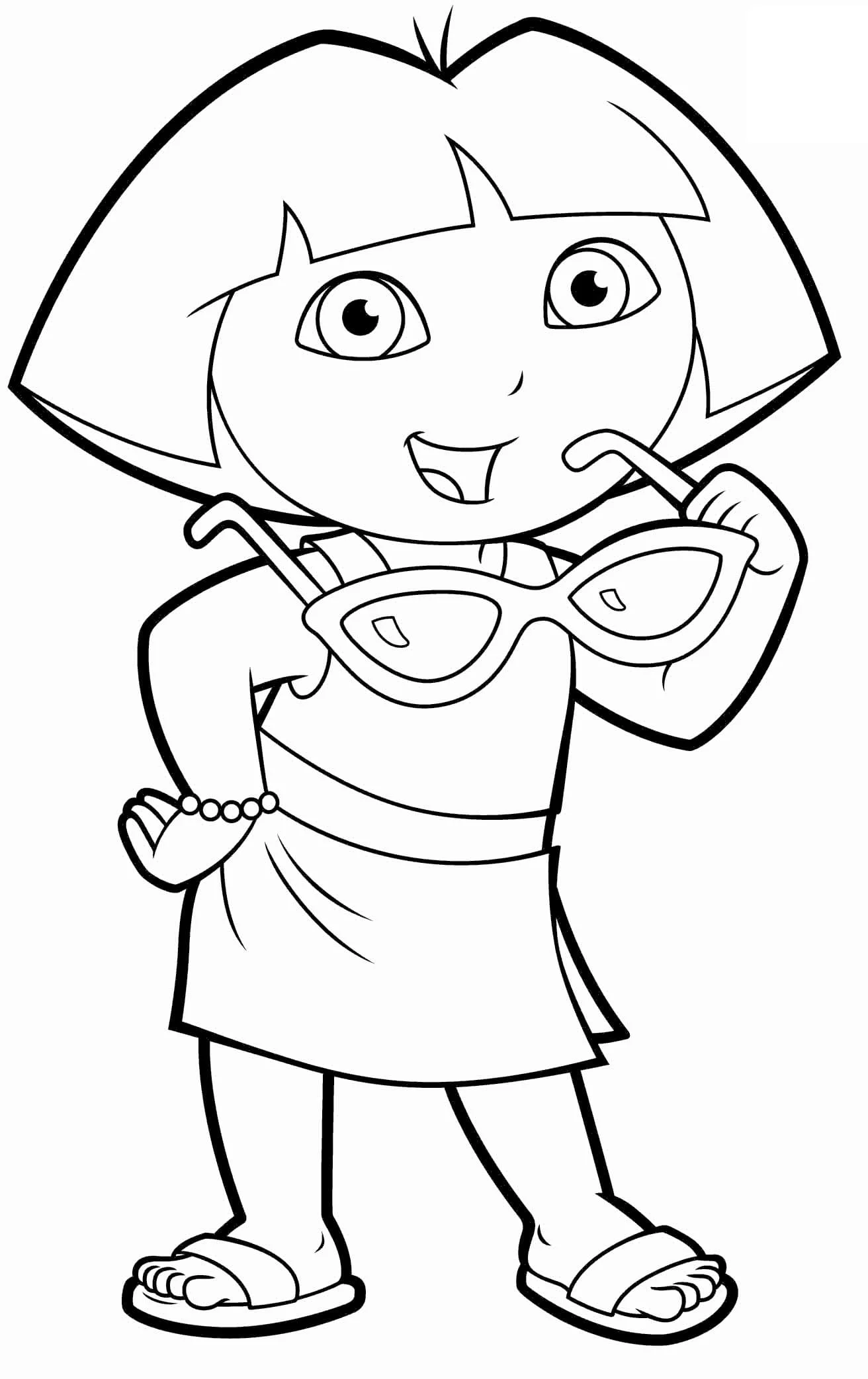 dora aventureira para colorir 30