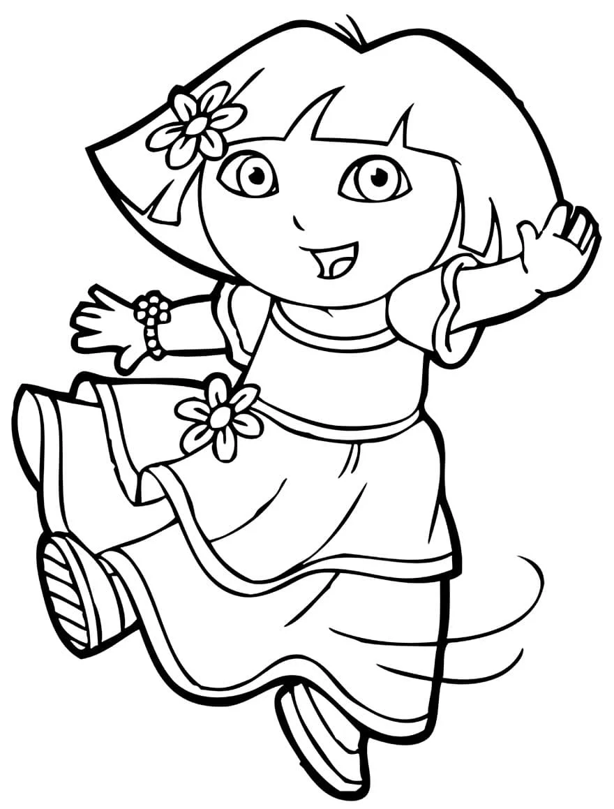 dora aventureira para colorir 31