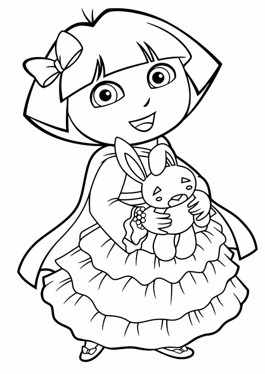 dora aventureira para colorir 37