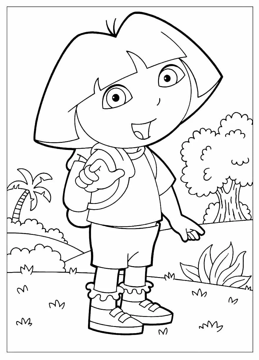 dora aventureira para colorir 38