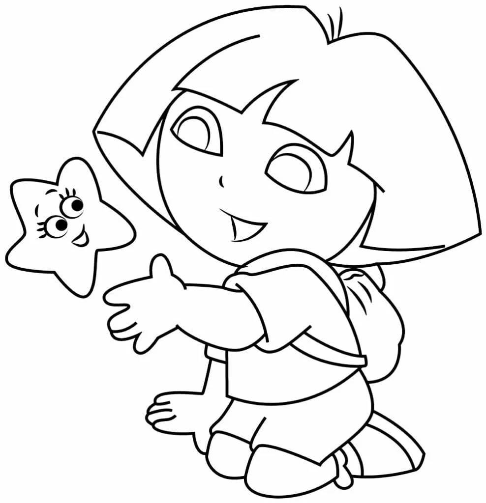 dora aventureira para colorir 43