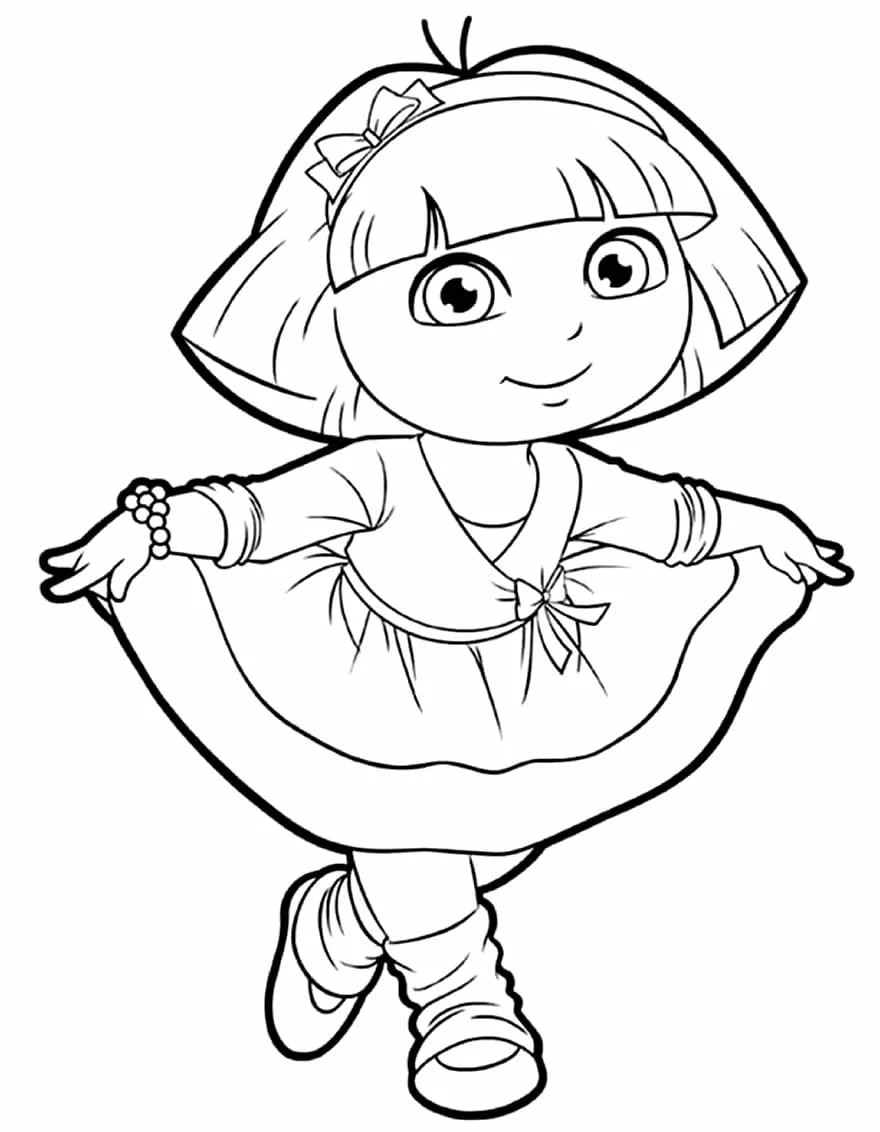 dora aventureira para colorir 47