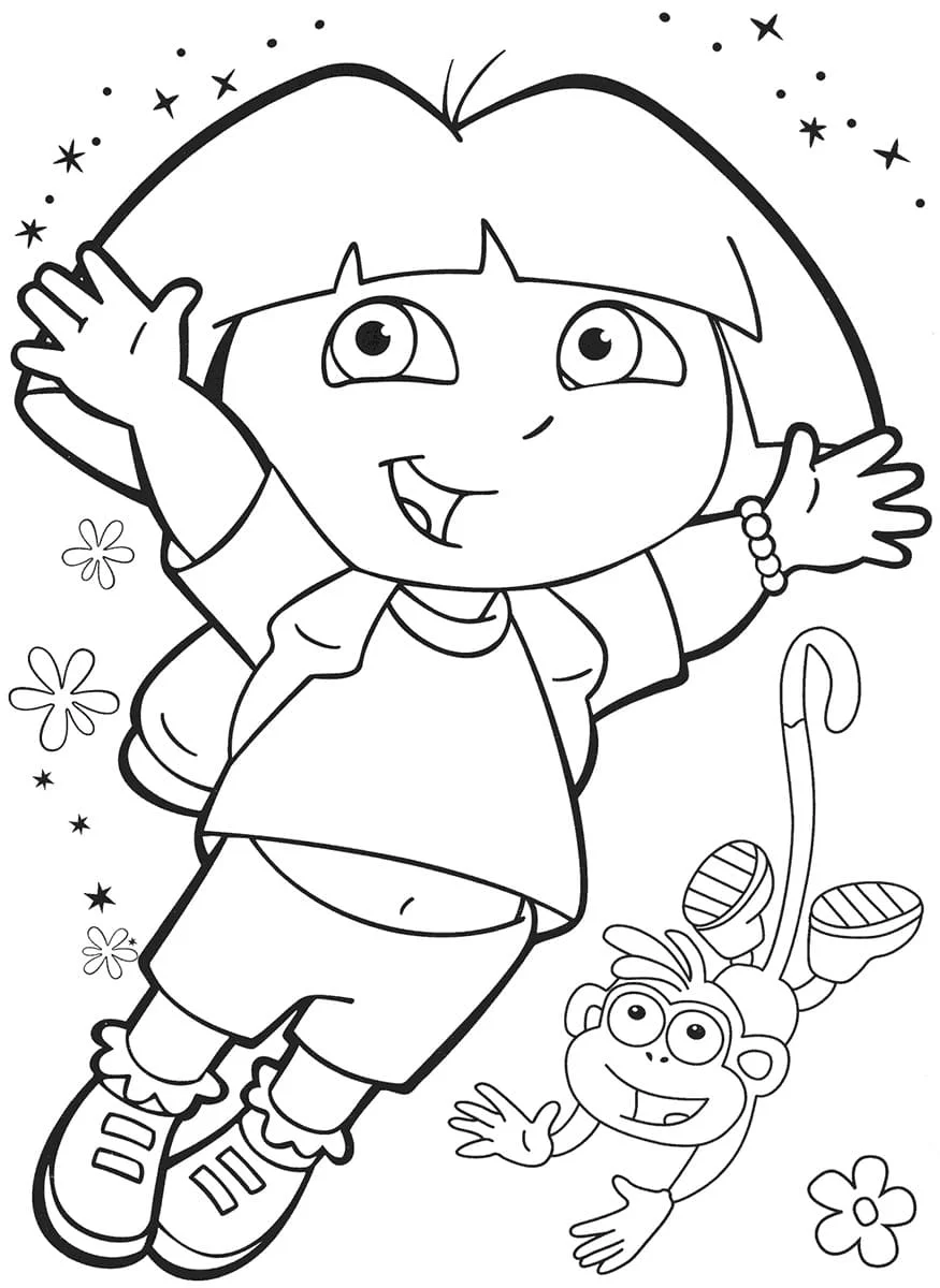 dora aventureira para colorir 49