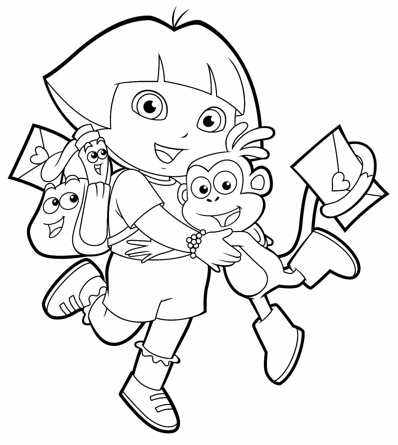 dora aventureira para colorir 57