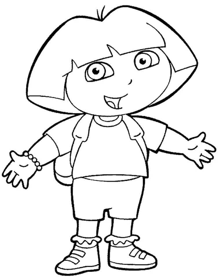 dora aventureira para colorir 7