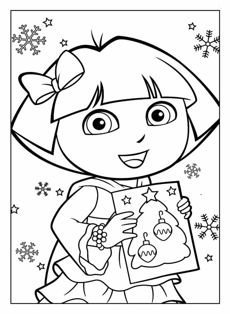 dora aventureira para colorir 75