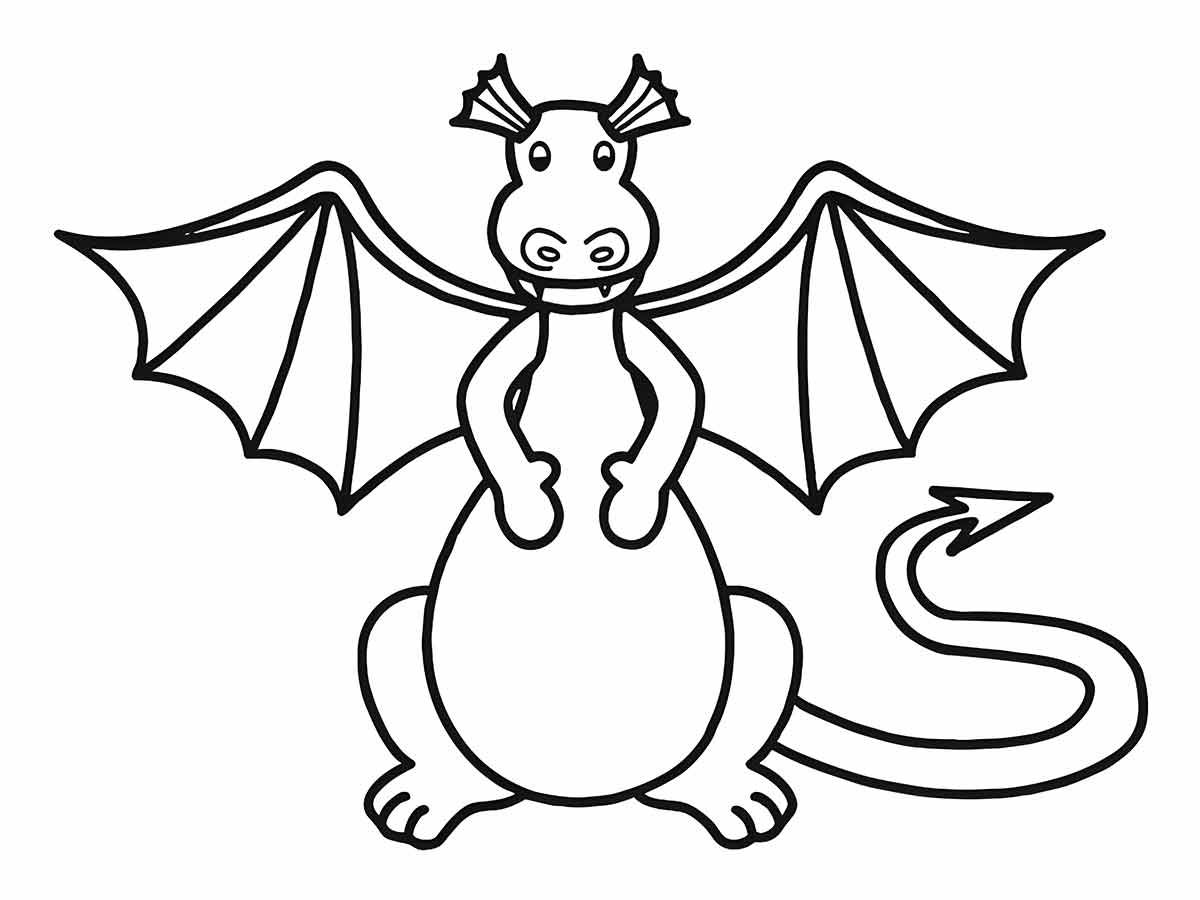 dragao para colorir 12