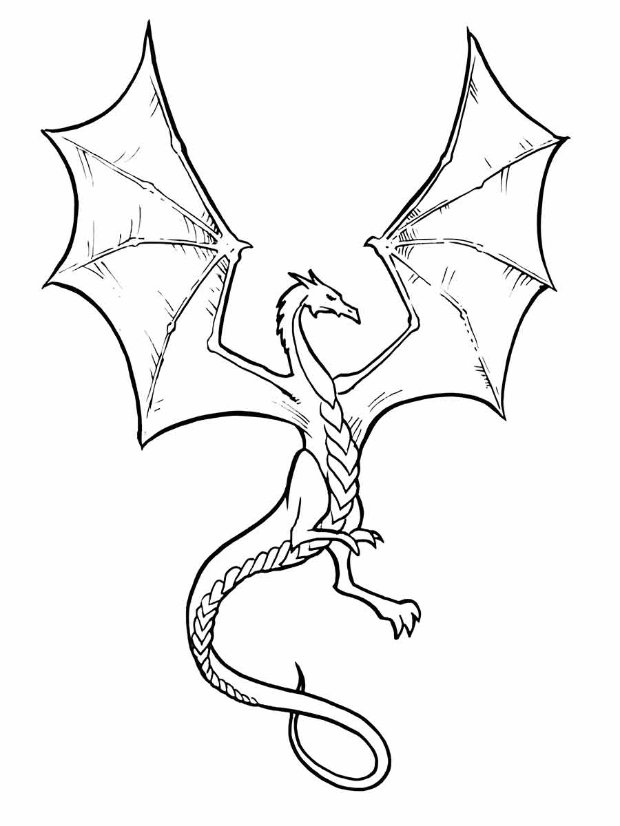 dragao para colorir 16