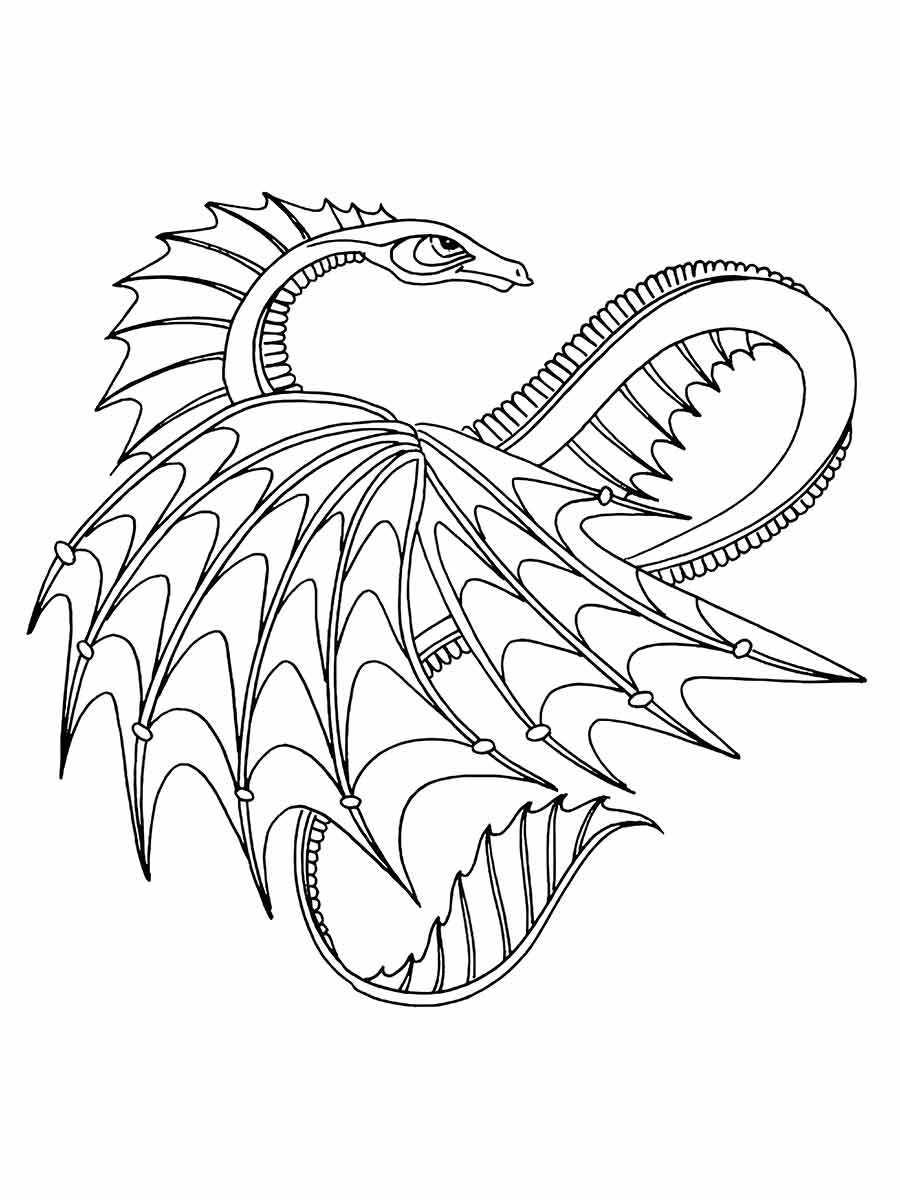 dragao para colorir 19